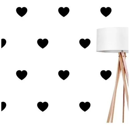 Adesivos Decorativos Parede Infantil 100 Corações 7cm Cor Preto Foto 1