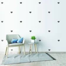 Adesivos Decorativos Parede Infantil 100 Corações 7cm Cor Preto Foto mini 4
