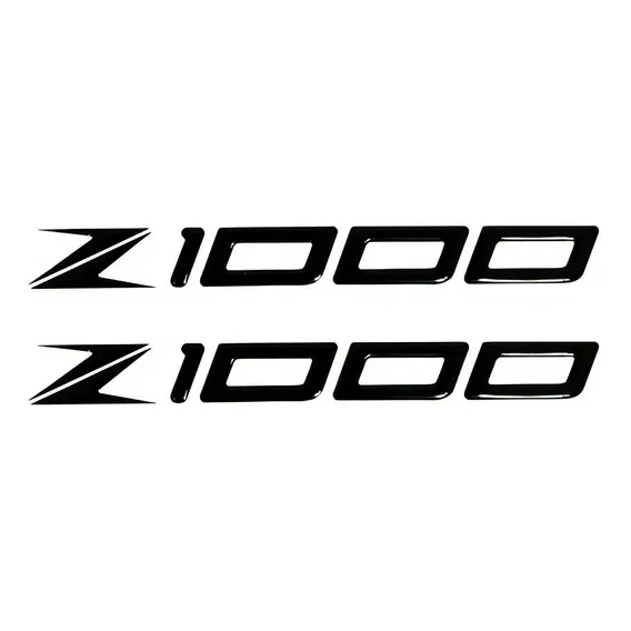Adesivos Emblema Compativel Kawasaki Z1000 Preto 3d Par Re33 Cor Kawasaki Z1000 Preto Foto 1