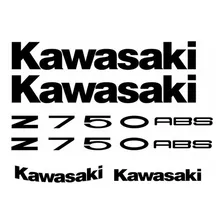 Adesivos Emblemas Compatível Kawasaki  Z750 2010 Verde 7010v Cor KAWASAKI Z750 2010 VERDE Foto mini  2
