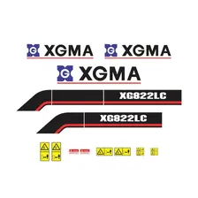 Adesivos Escavadeira Hidráulica Xgma Xg822lc Foto mini  3