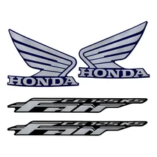 Adesivos Faixa Honda Fan 125 2009 2010 Azul Ks Jogo Adesivo Foto mini 1