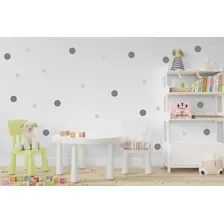 Adesivos Infantil De Parede 200 Bolinhas 4cm E 2cm Cor Preto Foto mini 4