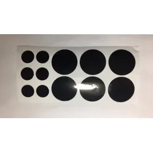 Adesivos Infantil De Parede 200 Bolinhas 4cm E 2cm Cor Preto Foto mini 3