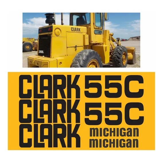 Adesivos Pá Carregadeira CompatĂvel Com Michigan Clark 55c Foto 1