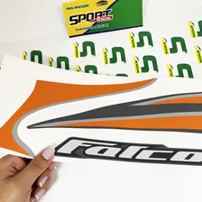Adesivos Para Falcon Nx400 Adventure Spirit Moto Laranja Foto mini 3