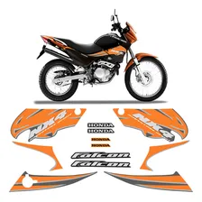 Adesivos Para Falcon Nx400 Adventure Spirit Moto Laranja Foto mini 1
