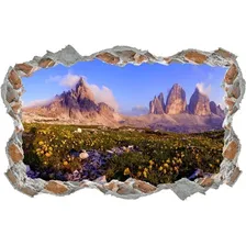 Adesivos Parede Quebrada Paisagem Flores Lindas Pedras Cor Colorido Foto mini 1