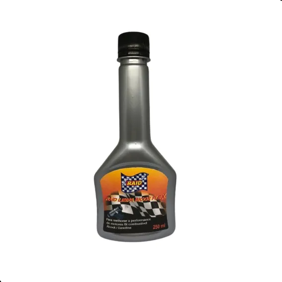 Aditivo Limpa Bicos Flex Alcool E Gasolina 250ml Raid Foto 1