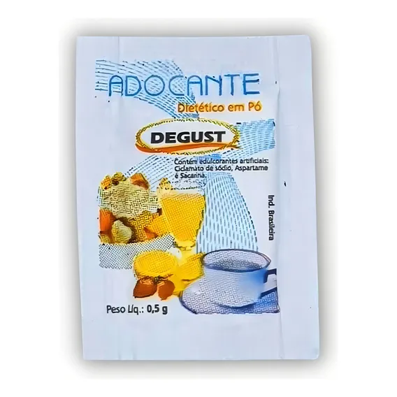 Adoçante Dietético Pó Sucralose Degust Sachê 5g 1000 Sachês Foto 1