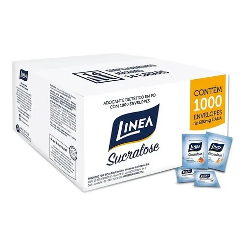 Adoçante Linea Sucralose Em Pó Sache Com 1000 Envelopes Foto 1