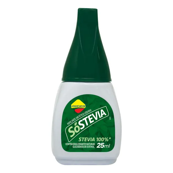 Adoçante Líquido Lowçucar SóStevia Caixa 25ml Foto 1