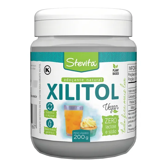 Adoçante Xilitol Em Pó 200g Stevita Foto 1