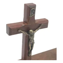 Adorno De Mesa Calvário De Jesus Três Crucifixos Foto mini 3