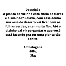 Adubo Fertilizante Forth Rosa Do Deserto 3kg Floração Foto mini 3