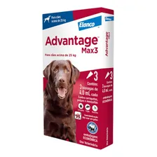 Advantage Max 3 Antipulgas Cães Acima 25 Kg Combo 3 Pipetas Foto mini 1