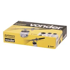 Aer贸grafo Com Acess贸rio Aj008 Vonder Cor Prateado Foto mini 4