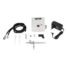 Aer贸grafo Com Minicompressor, Vonder Foto mini 1