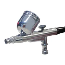 Aerografo Completo Mini Compressor Ar + Aerógrafo 0,3mm Cor Cinza Foto mini 4