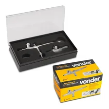 Aer贸grafo Profissional Com Minicompressor Bivolt Kit Vonder Foto mini 2