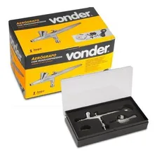 Aer贸grafo Profissional Com Minicompressor Bivolt Kit Vonder Foto mini 3