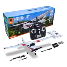 Aeromodelo Cessna 182 Avião Controle Wltoys Rtf Treinador Foto mini 1