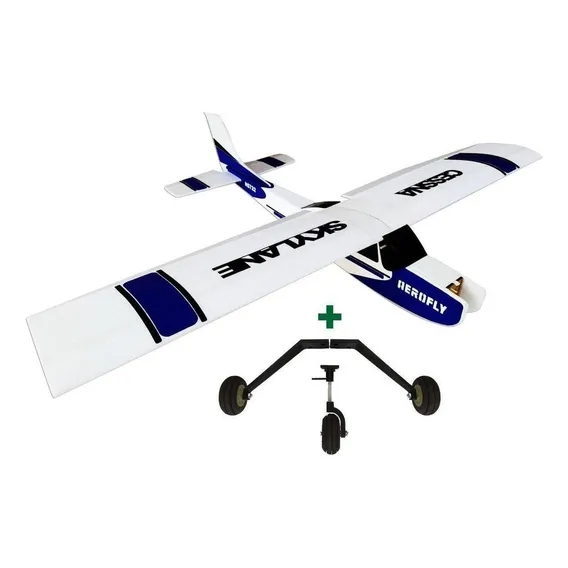 Aeromodelo Cessna + Adesivos, Linkagem, Trem De Pouso, Kit 2 Foto 1