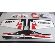Aeromodelo Sbach Isopor T5 Perfilado 95cm Horizon Aeromodelo Cor Vermelho Foto mini  2