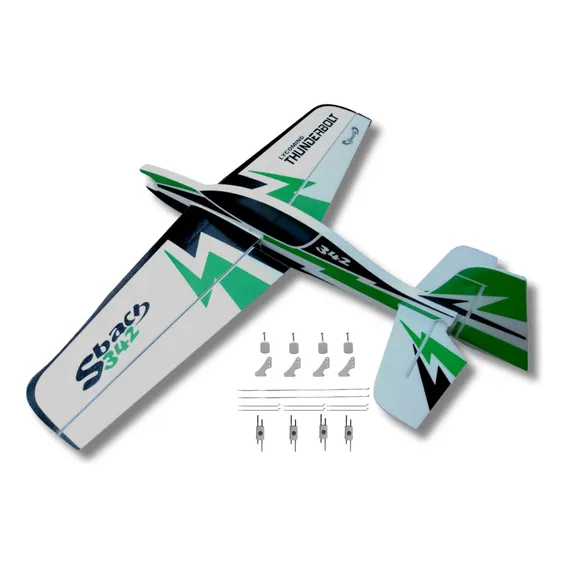 Aeromodelo Sbach Isopor T5 Perfilado 95cm Horizon C Linkagem Cor Verde Foto 1
