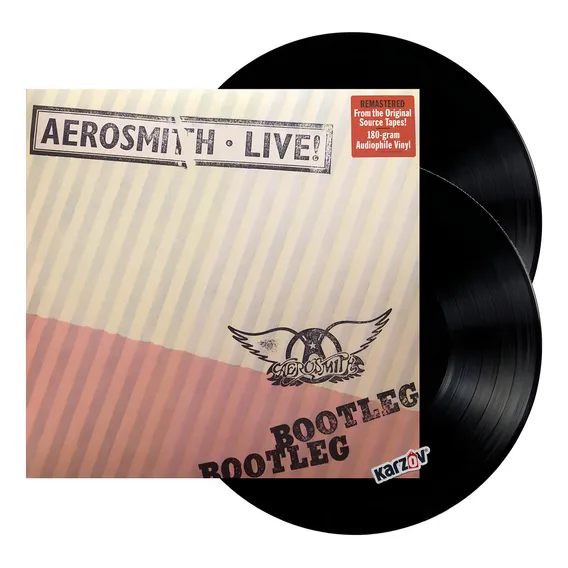 Aerosmith ao vivo! Vinil remasterizado de 2 Lp Bootleg 180g Foto 1