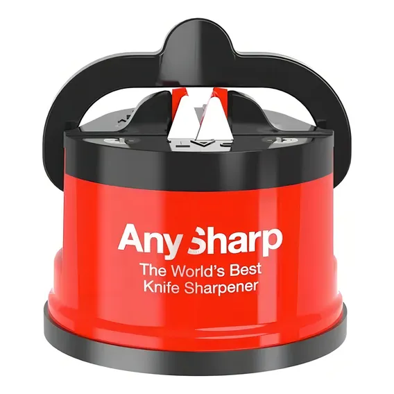 Afiador Facas Anysharp Tungstenio Carbeto Orig Vermelho Foto 1