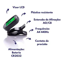 Afinador Cromatico Digital Ukulele Lcd Clip Winner 9730 Foto mini 3