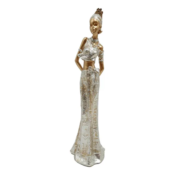 Africana Em Escultura 29cm Foto 1