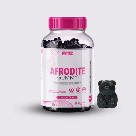Afrodite Gummy Fit 30 Dias Sabor Uva Foto 1