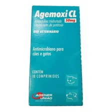 Agemoxi Cl 50mg Antibiotico Amplo Espectro 10 Comprimidos Foto mini 4