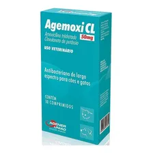 Agemoxi Cl 50mg Antibiotico Amplo Espectro 10 Comprimidos Foto mini 1
