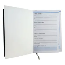 Agenda Executiva Diária Compacta Costurada Capa Dura Anual Capa Azul Foto mini 2