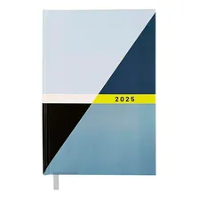 Agenda Executiva Diária Compacta Costurada Capa Dura Anual Capa Azul Foto mini 1