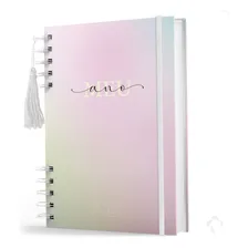 Agenda Organização Pessoal Meu Ano Colors Com Capa Dura Ano 2025 Capa Rosa Foto mini 1