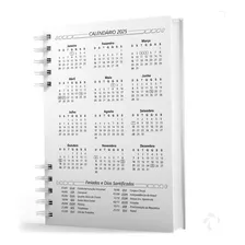 Agenda Organização Pessoal Meu Ano Colors Com Capa Dura Ano 2025 Capa Rosa Foto mini 2