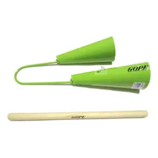 Agogô Duplo Com Baqueta Profissional Cor Verde - Gope Foto mini  3