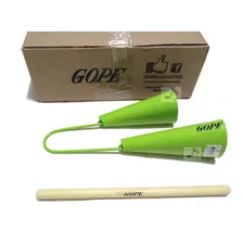 Agogô Duplo Com Baqueta Profissional Cor Verde - Gope Foto  mini 1