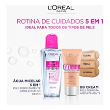 Agua Micelar LOreal Paris Solução de Limpeza 5 em 1 100ml Foto mini 1