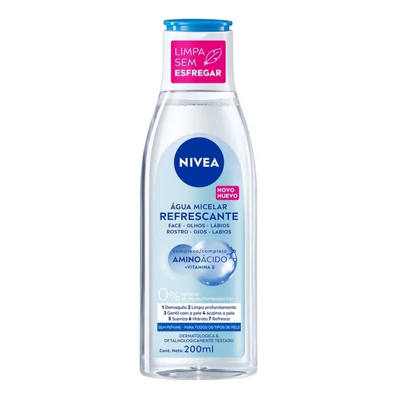 Ćgua Micelar Solução De Limpeza 7 Em 1 Micellair 200ml Nivea Foto 1