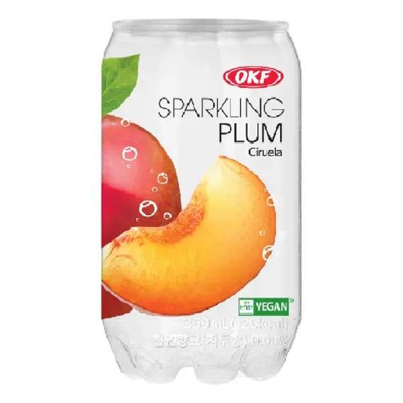 Agua Saborizada Sparkling Sabor Plum Ameixa Okf Coreia Foto 1