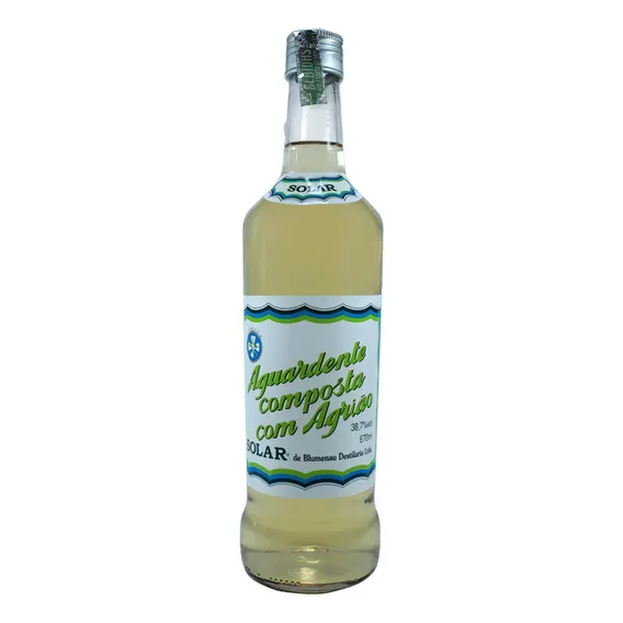 Aguardente Cachaça Solar Agrião 670ml Foto 1