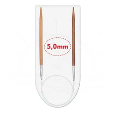 Agulha Circular Bambu Aço Circulo 80cm 5mm Foto  mini 1