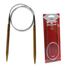 Agulha Circular Tricô Bambu Círculo 60cm - Unidade Foto  mini 1