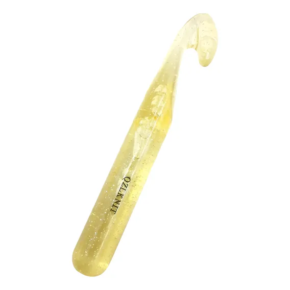 Agulha Croche Plastico  20mm Transparente Foto 1