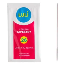 Agulha De Bordar Luli Agulha Tapestry N°26 Reta Kit X 10 Unidades Foto  mini 1
